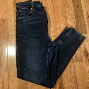 AE dark wash skinny jeans